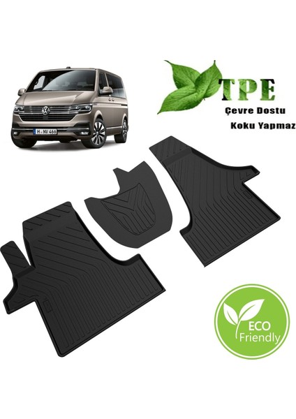 Transporter T5 T6 T7 Havuzlu Paspas Siyah Araca Özel 2003 ve Sonrası Tüm Modeller Için