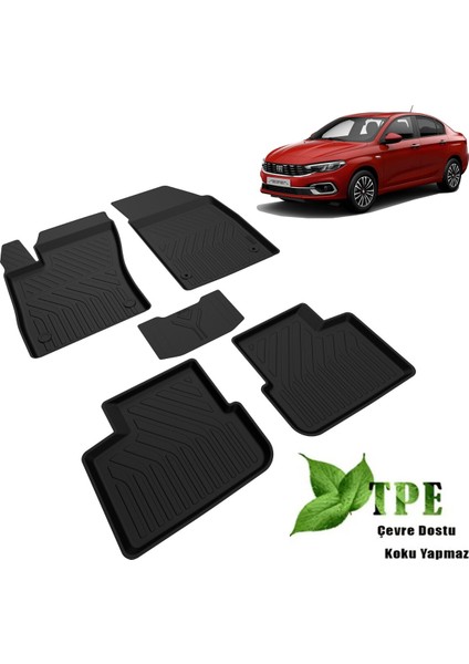 Egea Sedan Havuzlu Paspas Kokusuz Yumuşak 2015 2016 2017 2018 2019 2020 2021 2022 2023 2024