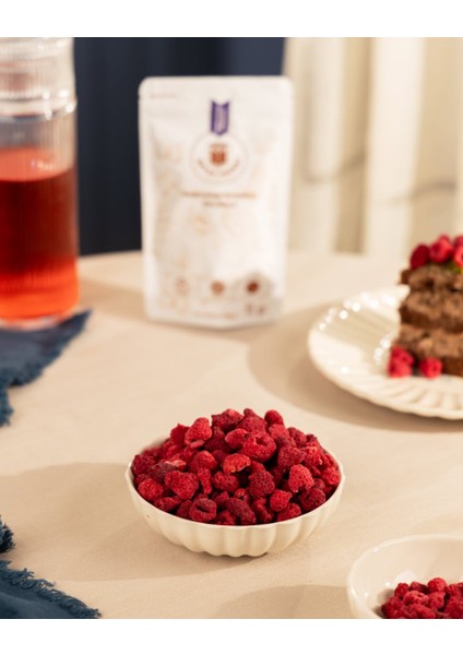 Ahududu Kuru Meyve Cipsi - Dondurularak Kurutulmuş Freeze Dried Çıtır Ahududu