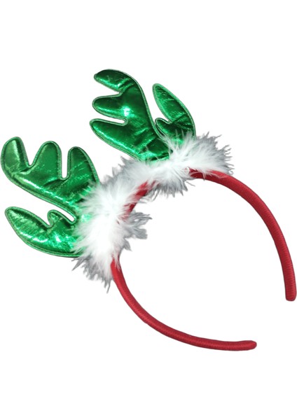 Noel Yılbaşı Konsepti Peluş Gold Geyik Figürlü Taç fiyatları