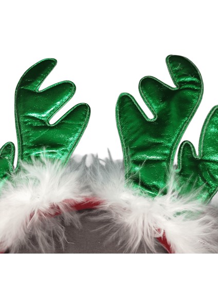 Noel Yılbaşı Konsepti Peluş Gold Geyik Figürlü Taç indirimleri