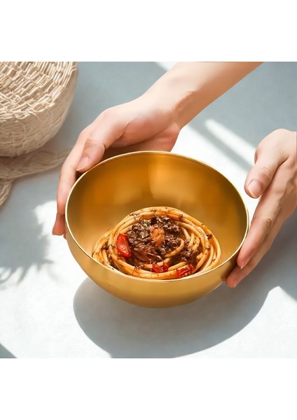 4'lü Gold Kase Paslanmaz Çelik Gold Kase Altın Kase Gold Çorba ve Salata Kasesi Altın Meyve Kasesi fiyatları