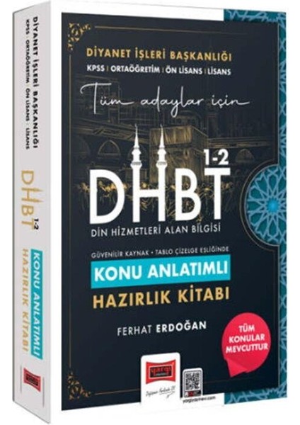 Yargı Yayınları 2026 Kpss Ortaöğretim Ön Lisans Dhbt 1-2 Tüm Adaylar Için Konu Anlatımı Hazırlık Kitabı