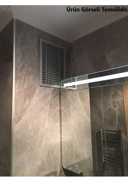 Havalandırma Menfezi Banyo Wc Tuvalet Menfez Plastik Panjur Beyaz 35X35 cm fırsatları