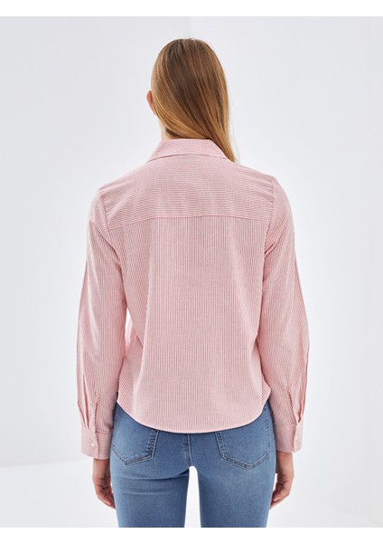 Yeni Sezon Çizgili Kadın Gömlek fırsatları