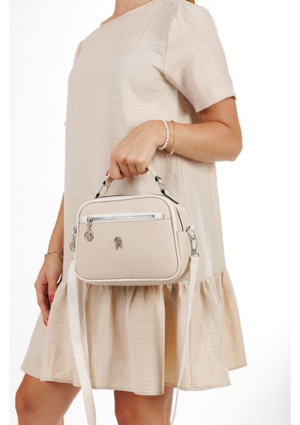 Kadın Uzun Askılı Çapraz Omuz Çantası NEWPOLO358 - Bej indirimleri