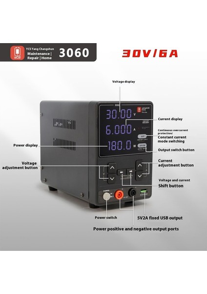 Ycs 3060 3061 30V 6A Dc Güç Kaynağı Telefon Pcb Onarımı Ampermetre modelleri