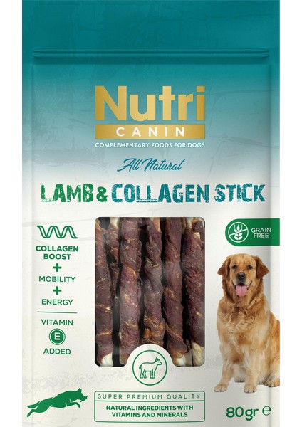 Lamb Collagen Stick Kuzulu Köpek Ödülü 80GR