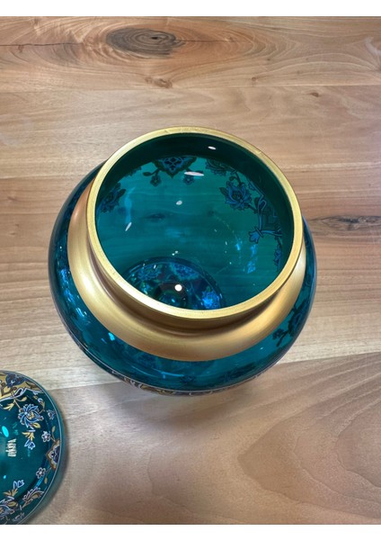 (Şekerlik) 5'li Mavi, Cam, El Işçiliği, Salon Aksesuar Konsol Seti (Tek Tek Satılabilir) fırsatları