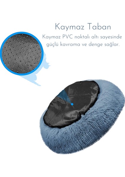 Anti Stres Yıkanabilir Kaydırmaz Pofuduk Peluş Kedi Köpek Yatağı fırsatları