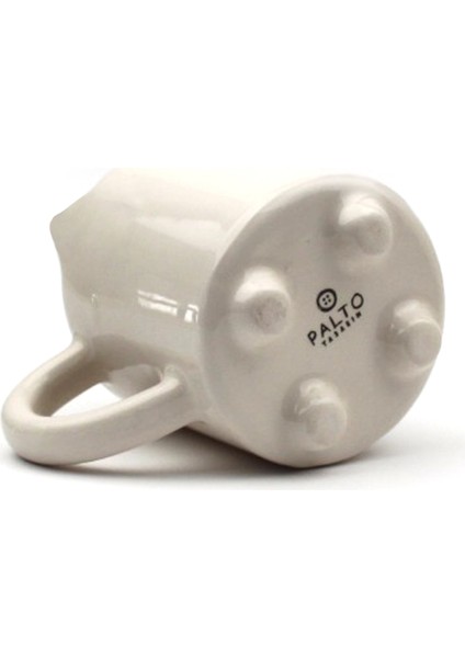 Miyav 15 El Yapımı 3D Krem Parlak Kupa - El Yapımı Seramik Kupa fiyatları