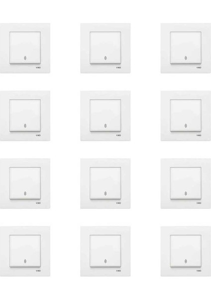 Karre 12'li Beyaz Vavien (Çerçeve Dahil) 90967004-12