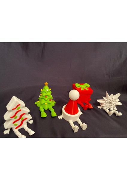 Yılbaşı Temalı Dekor Figürleri 5’li Set – Ağaç, Şapka, Hediye Kutusu ve Yıldız Yeni Yıl fırsatları