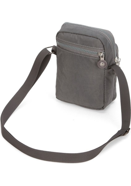 Kadın Telefon Bölmeli Çapraz El ve Omuz Çantası – Gri – NEWPOLO362