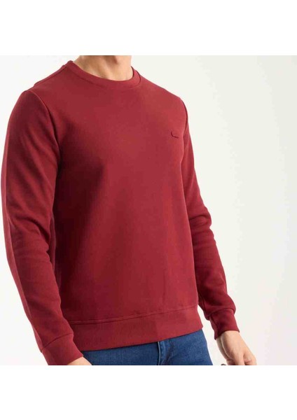 Bisiklet Yaka Bordo Regular Fit Paris Arma Uzun Kol