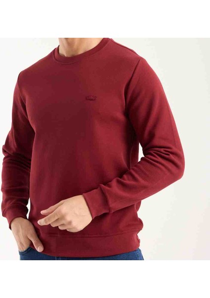 Bisiklet Yaka Bordo Regular Fit Paris Arma Uzun Kol modelleri