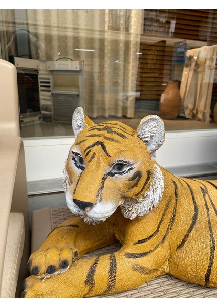 Dekoratif Kaplan Biblo Bahçe Dekoru Ev Ofis Heykel modelleri