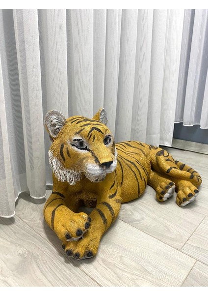 Dekoratif Kaplan Biblo Bahçe Dekoru Ev Ofis Heykel indirimleri