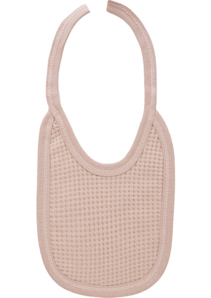 Yeni Doğan Petek Dokulu 7'li Battaniyeli Zıbın Takımı %100 Pamuklu Hastane Çıkışı- Pudra