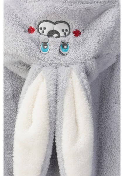 Welsoft Gri Tavşan Yumuşak Peluş Fermuarlı Bebek ve Uyku Tulumu - 2 Yaş modelleri