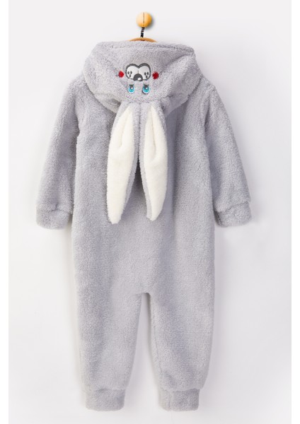 Welsoft Gri Tavşan Yumuşak Peluş Fermuarlı Bebek ve Uyku Tulumu - 2 Yaş fırsatları