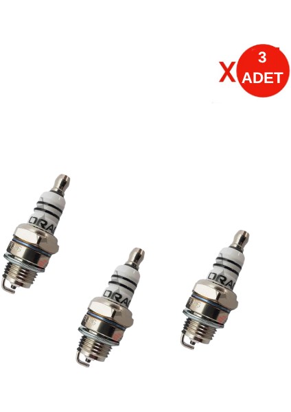 L7T Iki Zamanlı Motor Bujisi 3 Adet Set – Universal Uyumlu