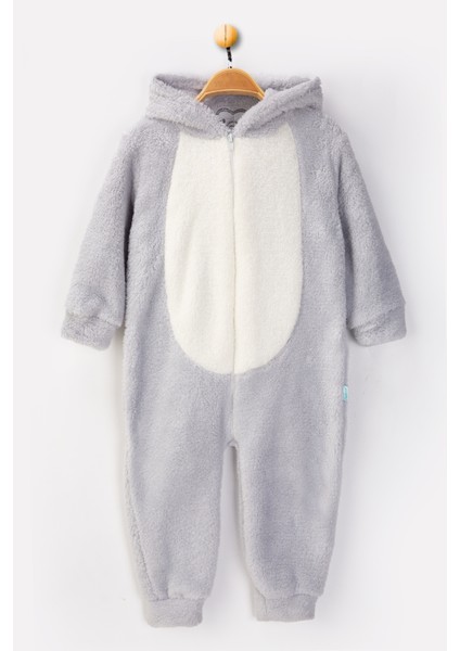 Welsoft Gri Tavşan Yumuşak Peluş Fermuarlı Bebek ve Uyku Tulumu - 2 Yaş indirimleri