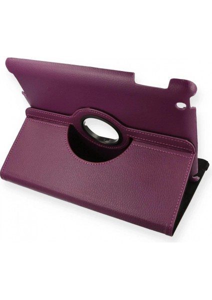 Ieg iPad 4 9.7 Kılıf 360 Tablet Deri Kılıf - Mürdüm