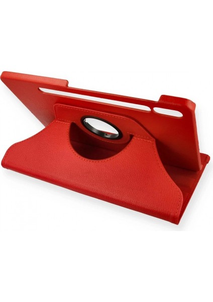 Ieg Samsung Galaxy T860 Tab S6 10.5 Kılıf 360 Tablet Deri Kılıf - Kırmızı