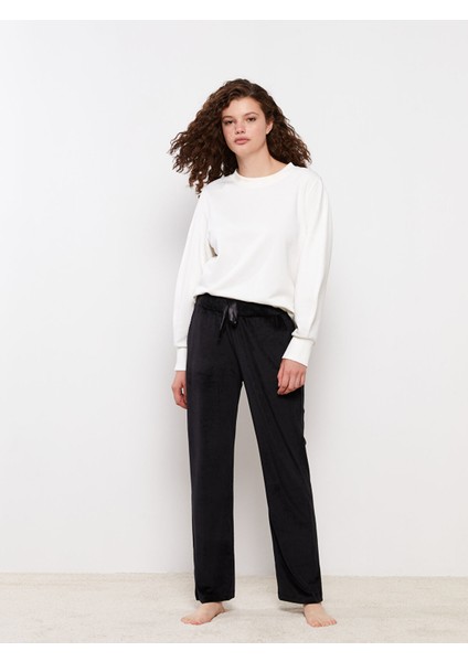 Yeni Sezon Kadın Beli Lastikli Düz Pijama Altı fiyatları