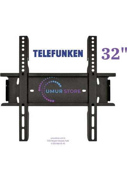 Telefunken 32TH4040B, 32" 82 cm HD 32”, 39”, 40” Uyumlu Lcd Led TV Sabit Duvar Askı Aparatı fırsatları