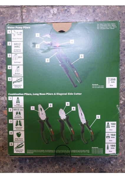 Pense Seti 4 Parça 1600A02W7K modelleri