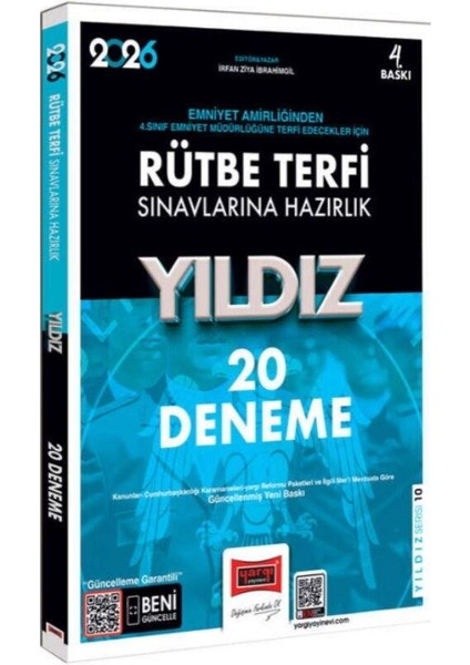 Yargı Yayınları 2026 Rütbe Terfi Sınavlarına Hazırlık Yıldız 20 Deneme