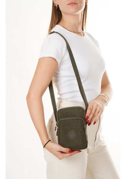 Kadın Telefon Bölmeli Çapraz El ve Omuz Çantası – Haki – NEWPOLO362 indirimleri