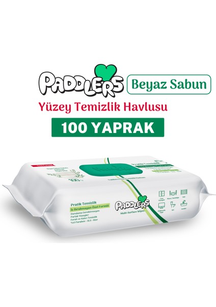 Easy Clean Beyaz Sabun Katkılı Yüzey Temizlik Havlusu 100 Yaprak