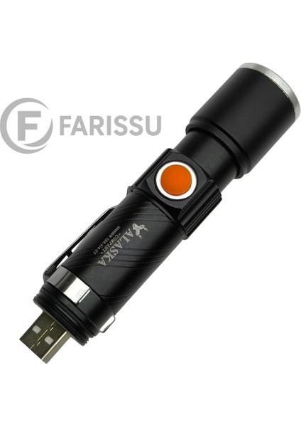 Alaska Ultra Parlak Şarjlı Uv LED Akrep Feneri