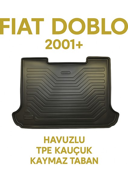 Fiat Doblo 2001+ Uyumlu 3D Bagaj Havuzu Premium fırsatları