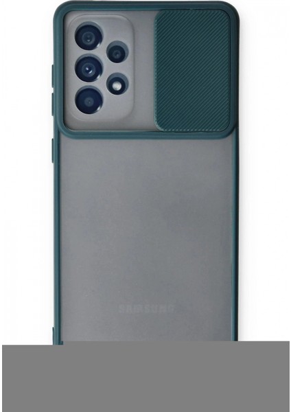 Ieg Samsung Galaxy A53 5g Kılıf Palm Buzlu Kamera Sürgülü Silikon - Yeşil