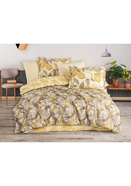 Çift Kişilik Poplin Nev Calisse Sarı