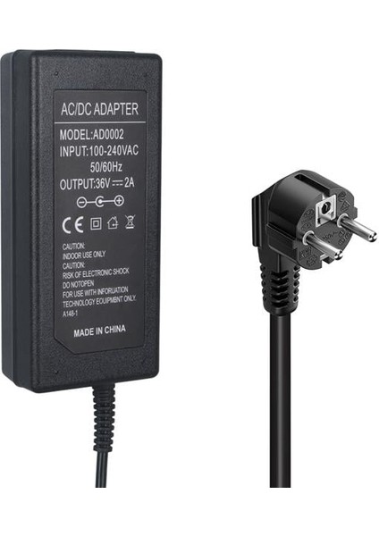 36 Volt 2 Amper 3 Pin Scooter Şarj Adaptörü AD0002 fiyatları