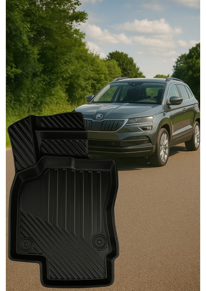Skoda Karoq Uyumlu 3D Oto Paspas Premium indirimleri