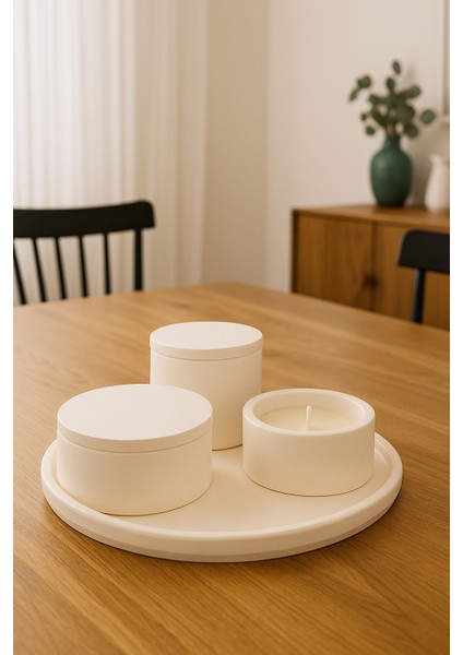 Dekoratif Set Mum (Beyaz) fırsatları