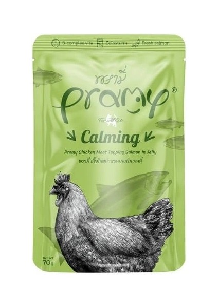 Jöle Içinde Somonlu ve Tavuklu Pouch Yetişkin Konserve Kedi Maması 70 gr