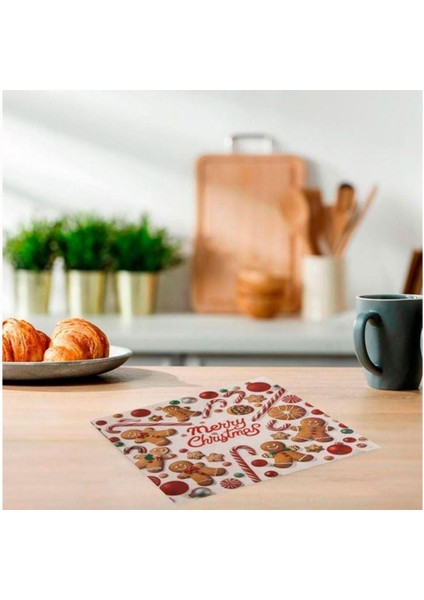 Yılbaşı Kurabiye Adam Kağıt Peçete 33X33CM(20ADET) fiyatları