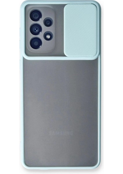 Ieg Samsung Galaxy A33 5g Kılıf Palm Buzlu Kamera Sürgülü Silikon - Turkuaz