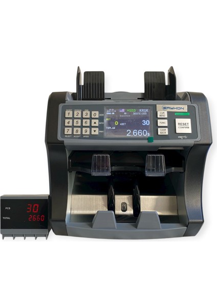 S210 Para Sayma Makinesi 122 Ülkeli (Printerli)