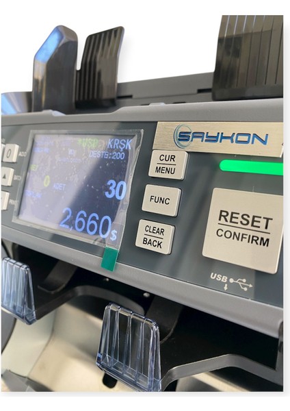 S210 Para Sayma Makinesi 122 Ülkeli (Printerli) indirimleri