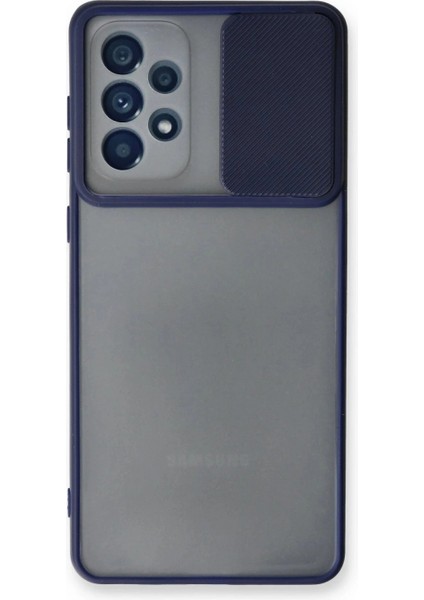 Ieg Samsung Galaxy A33 5g Kılıf Palm Buzlu Kamera Sürgülü Silikon - Lacivert