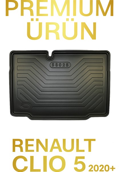 Renault Clio 5 2019+ Uyumlu Bagaj Havuzu 3D Premium