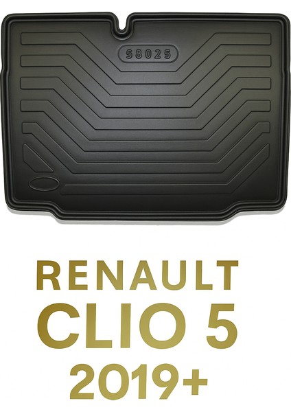 Renault Clio 5 2019+ Uyumlu Bagaj Havuzu 3D Premium modelleri